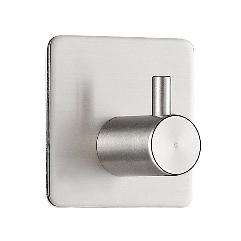 

1PC Bathroom 3M Self Adhesive Stainless Steel Hook Waterproof Wall Door Clothes Coat Hat Bag Hanger Kitchen Bathroom Towel Hook