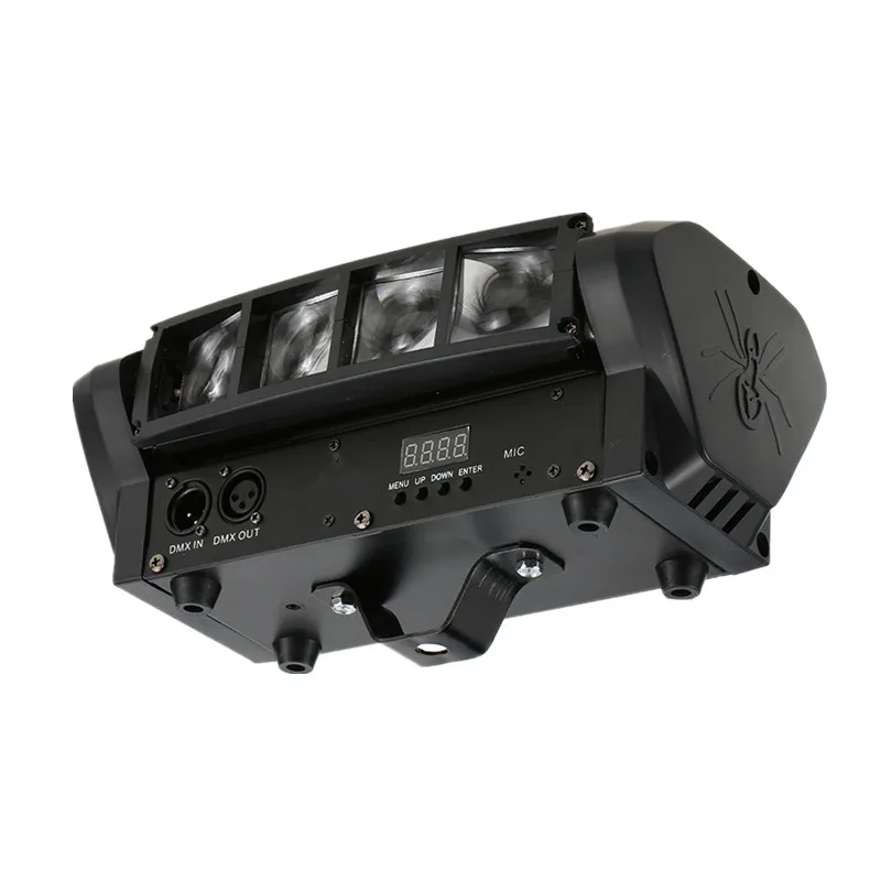 СВЕТОДИОДНЫЙ 8X10 Вт мини-паук светильник RGBW свет луча паука DMX512 светодиодный движущийся головной Луч эффект сценический светильник ing Disco Club Вечерние светодиодный светильник