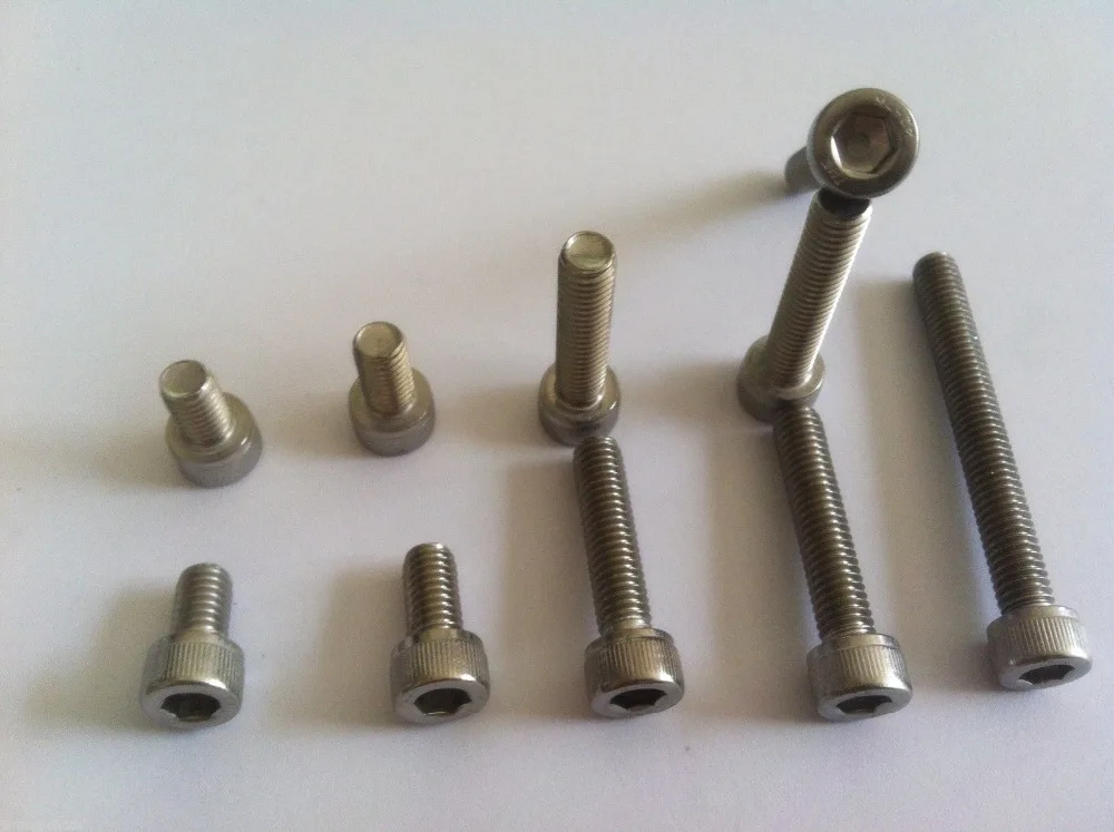 

100pcs/Lot Metric Thread M6*8-65mm 304 Stainless Steel Hex Socket Head Cap Screw Bolts