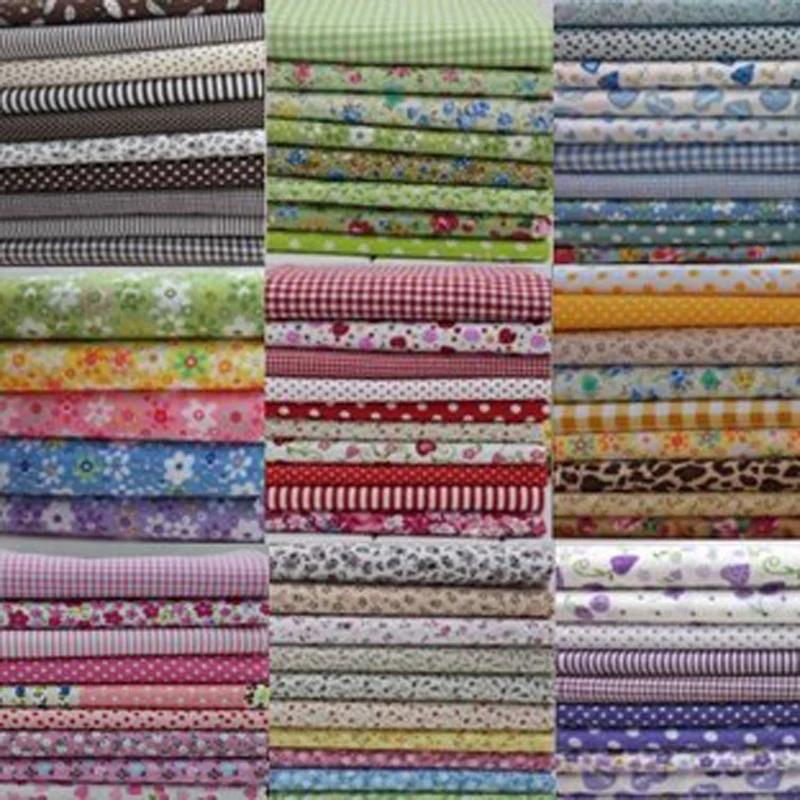 

94pcs different patterns 10 patchwork group cotton fabric quilting Flower DIY material quilt kids Good Quality Crazy Price