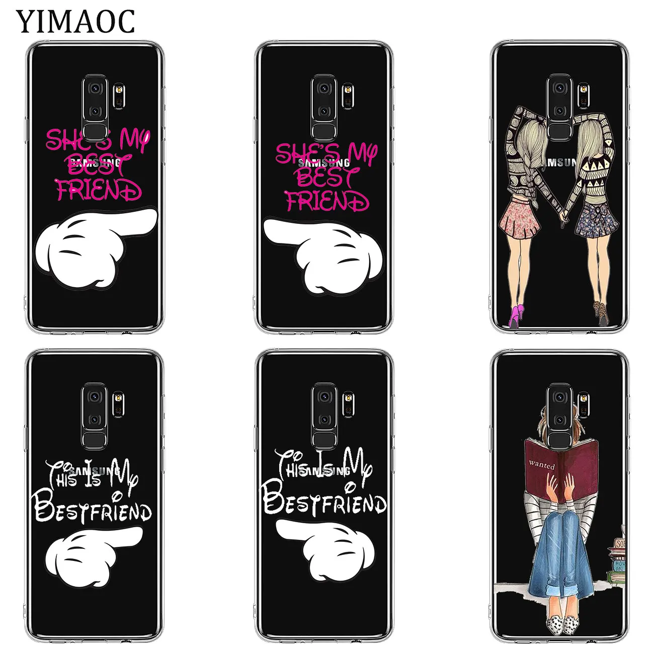 Мягкий силиконовый чехол для телефона YIMAOC My Best Friendship & love из ТПУ Samsung Galaxy S10e S10 S9 S8