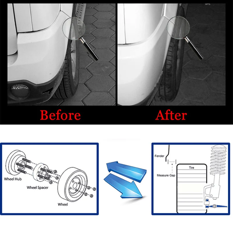 4 шт. колесные распорки для Land Rover Discovery 3 7 + | Автомобили и мотоциклы