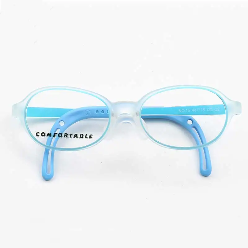 

YOUTOP Kids Eyeglasses Adjustable Size w/Retainer Band TR90 & Silicone Round Lightweight Frame(Age 0-3) NO.15