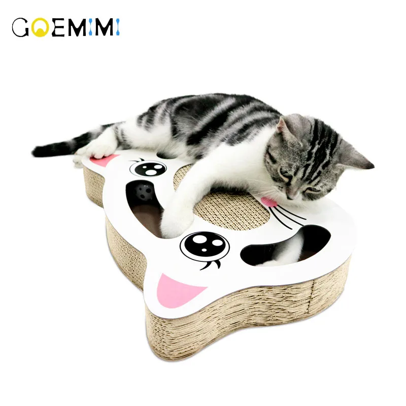 

Cat Toys Pet Indoor Wooden Lovely Ear Shape Cat Hunting Toy Interactive 3/5-holed Scratch Cats Play Toy pet products