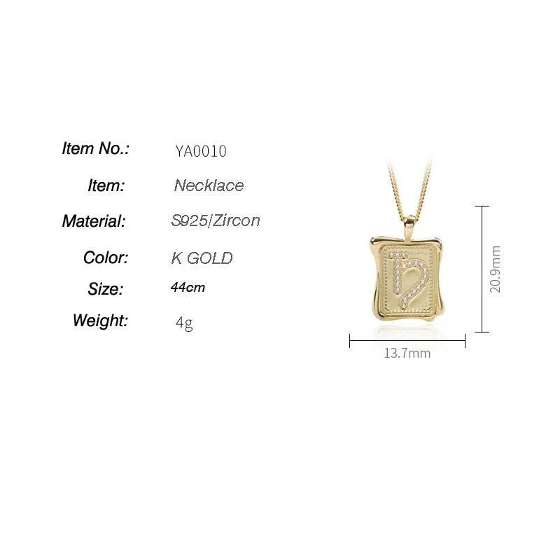 Тотально 100% серебряное украшение Ins горячего дизайна для вечеринок S925 с подвеской-маркером Зодиака 12 знаков Козерога из циркона для женщин.