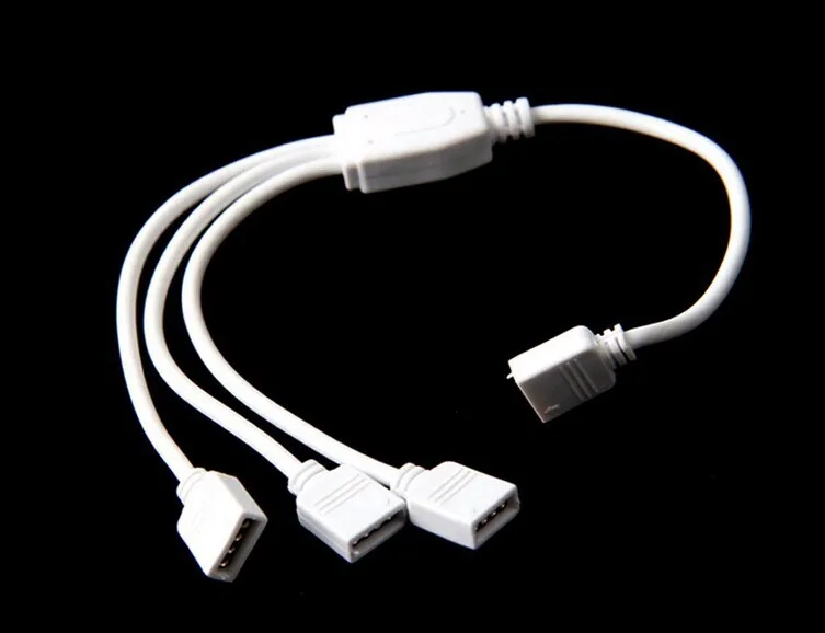 Гибкий 4-контактный разветвитель Соединительный кабель для светодиодной RGB 3528 5050