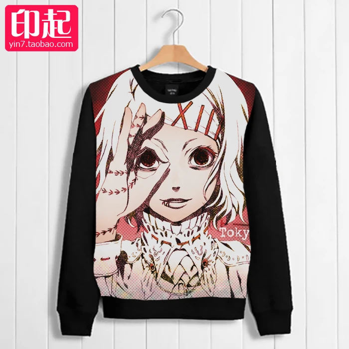 Токийский Гуль Аниме Косплей Kirishima Touka утолщенные осенние и зимние толстовки