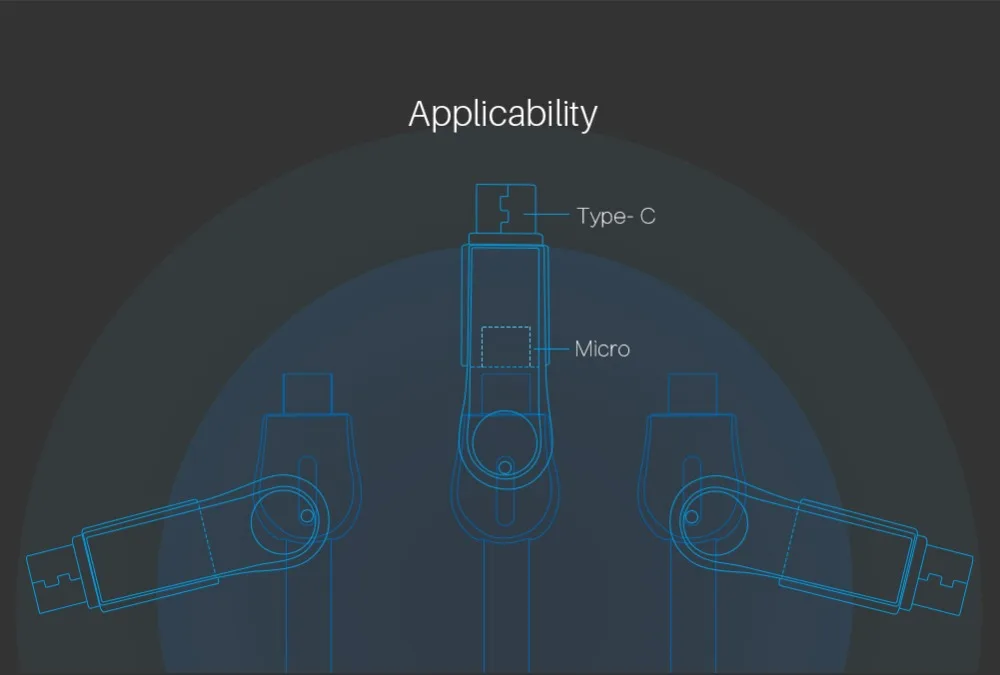 2 в 1 micro-usb type-c цифровой кабель металлический штекер usb для Xiaomi/Leshi/Nokia/ZUK z2 pro силовой