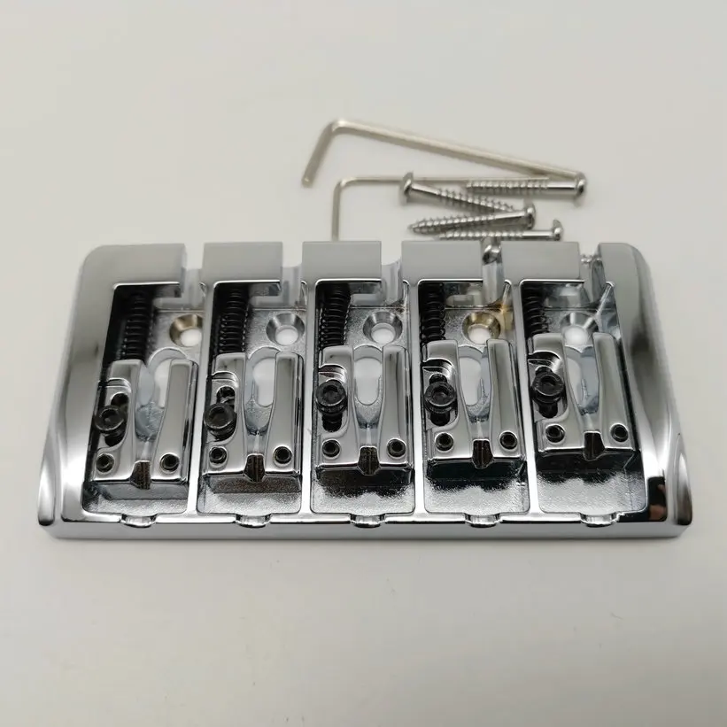 5 струн Bass Bridge Sung утолщение Регулируемый гитарный мост высокое качество|Детали и