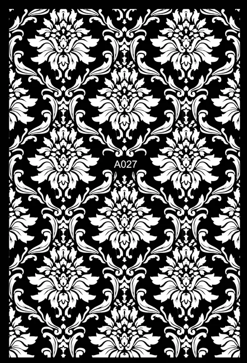 A027 White 3D наклейка для ногтей, наклейка на заднюю панель, роскошный дизайн, все для маникюра, белая наклейка, украшение для ногтей, аксессуары для ногтей DIY - Цвет: A027 White