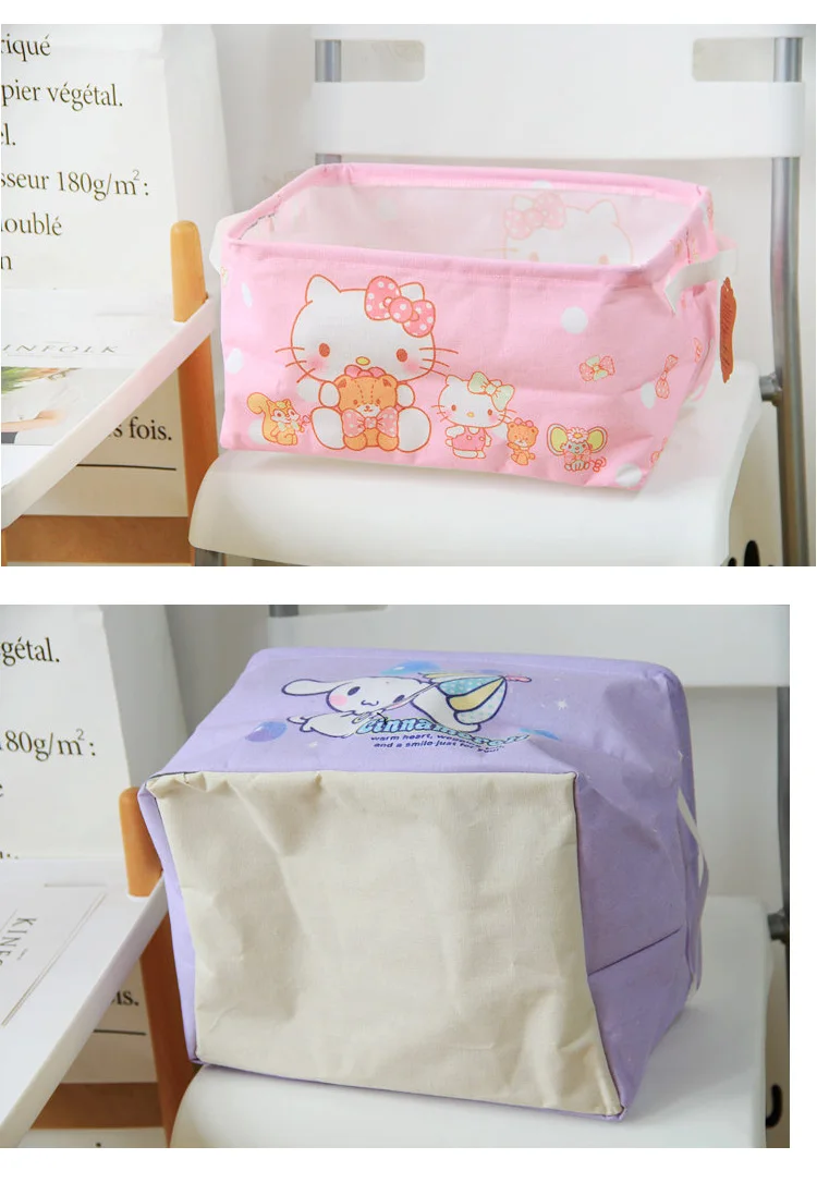 Складной корзина для белья мультфильм My Melody рисунок «Hello Kitty» супер-прорастания Одежда Корзина Игрушка Бюстгальтер Носок корзина для хранения/ведро