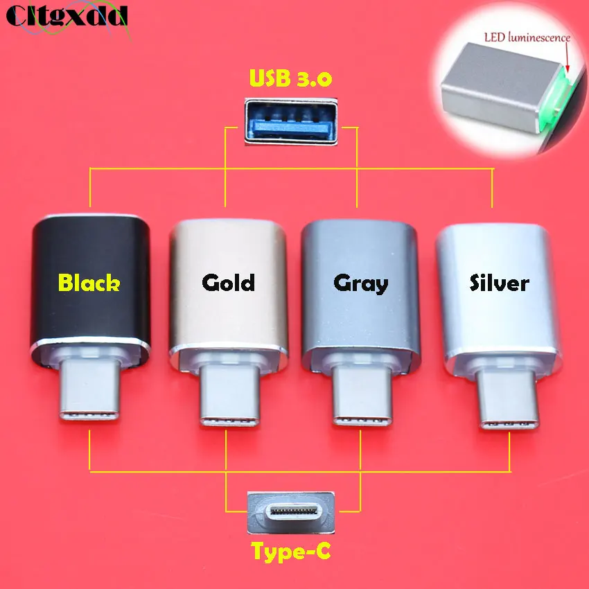 cltgxdd USB Type C to 3.0 Converter Type-C OTG Adapter for Chromebook Macbook Huawei P9 Xiaomi 4C Nexus 5X 6P LG G5 |