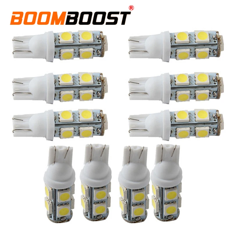 Новое поступление 10 шт. T10 9SMD 5050 Автомобильная ширина лампы безотказный 9