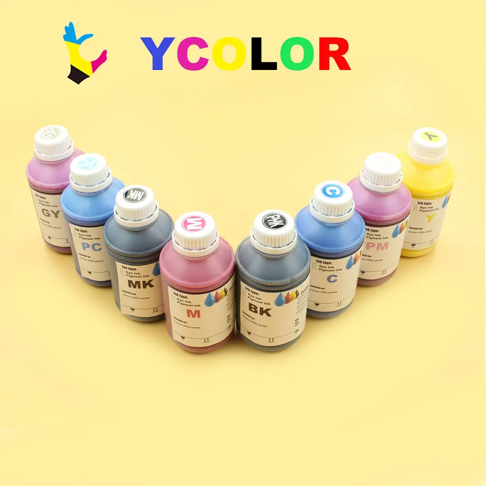 

Fast shipping !!! 500ML/Bottle Color vivid UV Dye ink for Canon PRO 540S 560S printer for CANON PFI 57 cartridge