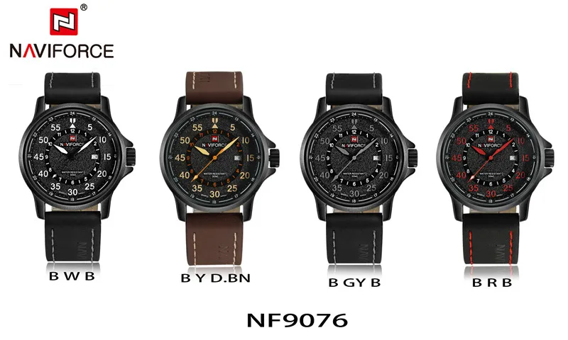 NAVIFORCE мужские часы военные спортивные лучший бренд Роскошные Римский армейский