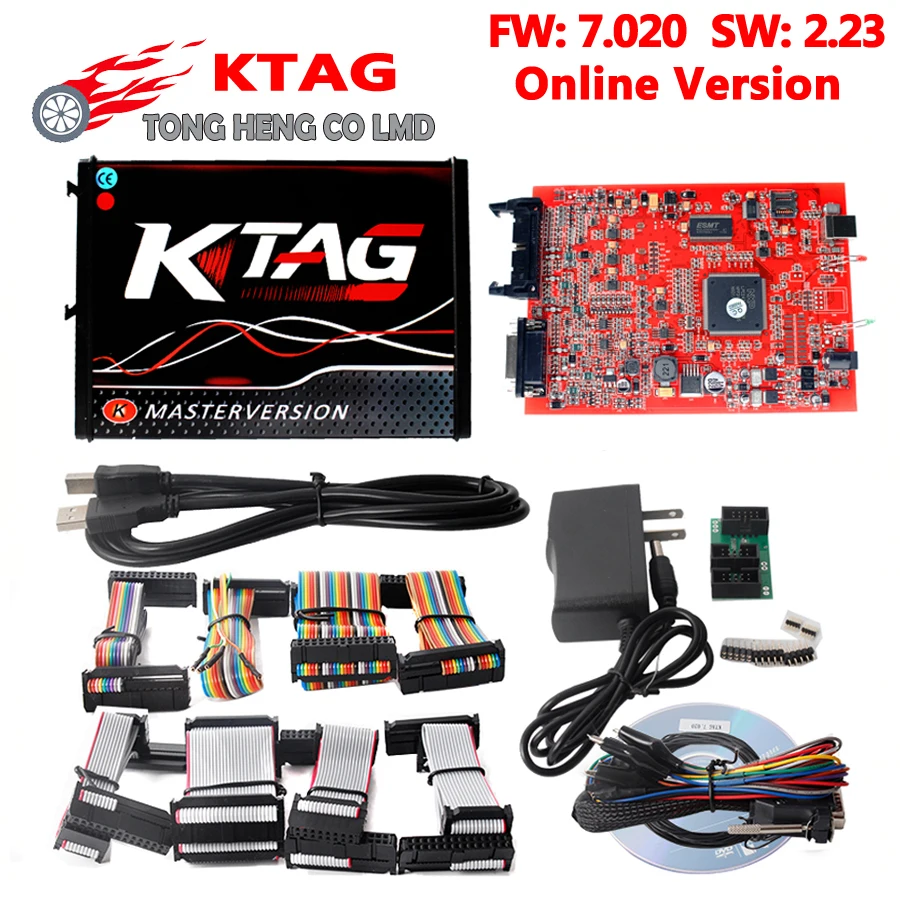 Онлайн мастер Ktag V7.020 V2.23 без ограничения Токена K тег 7 020 7020 ECU программист Tag чип - Фото №1