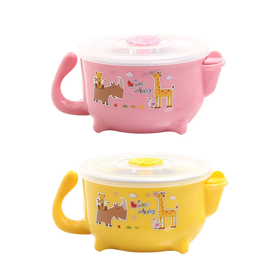 Детская посуда с горячей и холодной изоляцией двойного назначения баб 410 мл