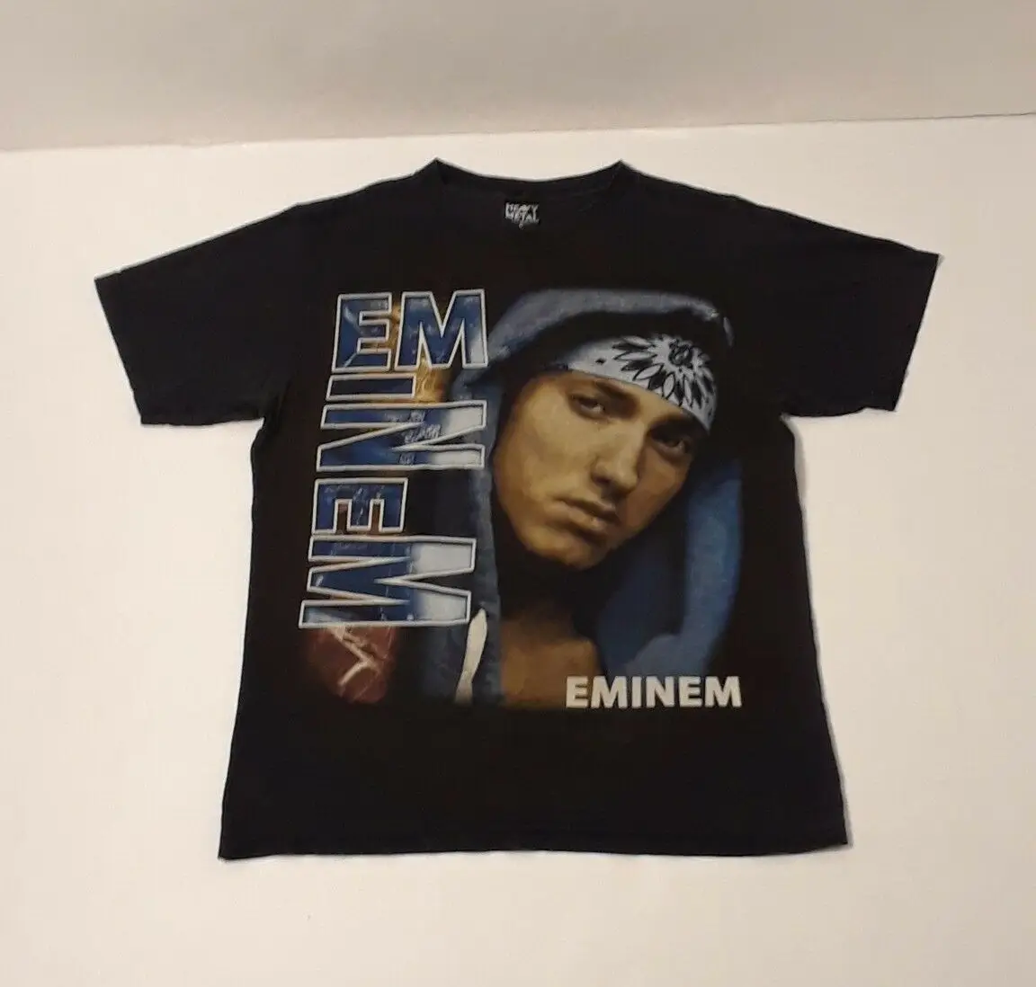 Винтажная футболка для рэпа Eminem 90s двухсторонняя с голенищем sz M/L футболки