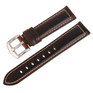 Dark brown1 BEAFIRY ремешок для часов из натуральной кожи 18 20 мм, темно-коричневый светильник, коричневый, винный, красный, черный, серый, масляное Дубление, натуральная кожа, ремешки - Цвет ремешка: Dark brown1