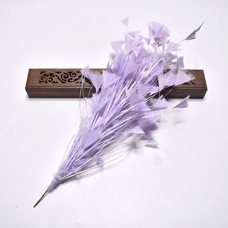 1pcs Beautiful crafts Goose feather party decorations 30CM colored Feathers wedding corsages DIY Carnival headdress Accessories