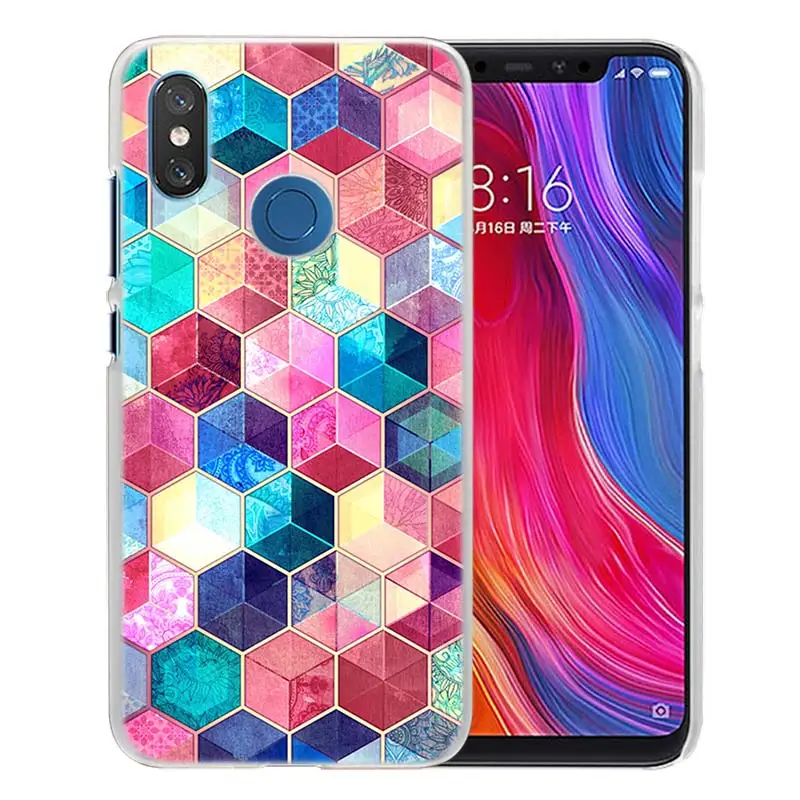 09 Для Xiao mi Red mi Note 7 Go 6 6A Pro S2 5 Plus 4X mi Play 8 lite A2 A1 Прозрачный жесткий пластиковый чехол Datura с цветочным принтом, мандалой и цветами - Цвет: 09