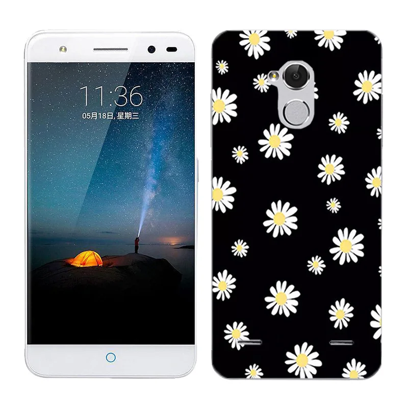 17 Мягкий силиконовый чехол для телефона zte Blade V7 Lite, прозрачный чехол с изображением Луны и земли, 5,0 дюйма, задняя крышка для zte Blade V 7 Lite, чехол - Цвет: 17