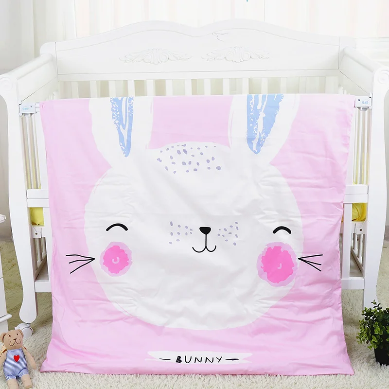 120*150 см детское одеяло хлопковое с изображением лебедя совы кролика медведя лисы