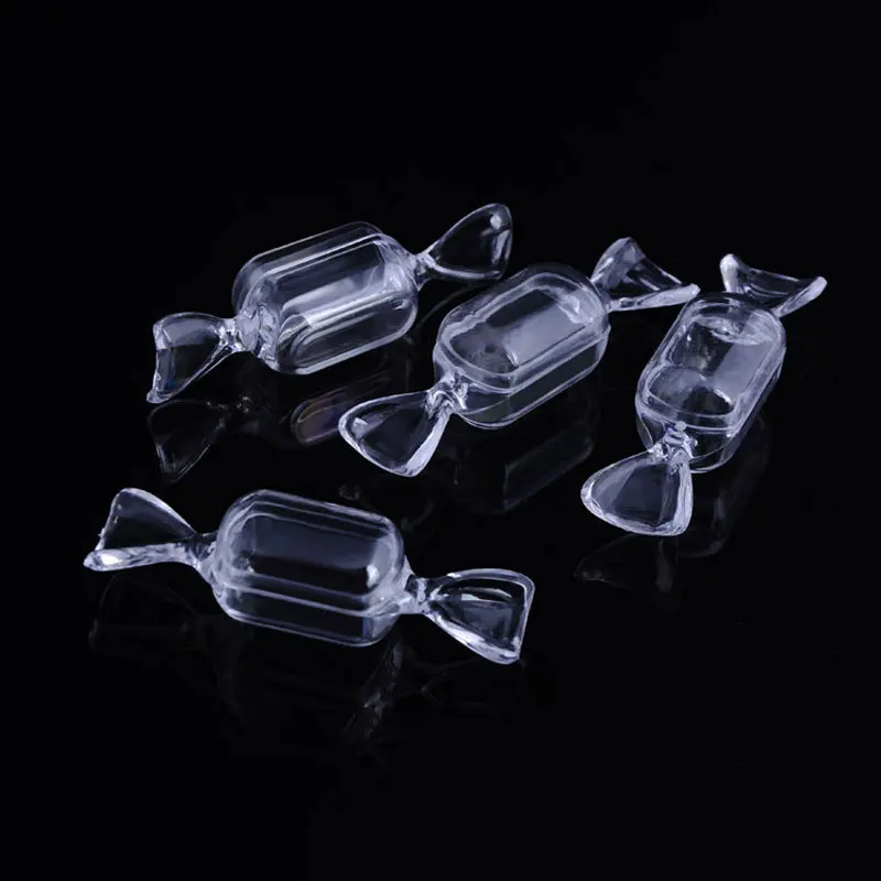 50 шт пластиковая прозрачная коробка конфет Свадебный пакет для гостей