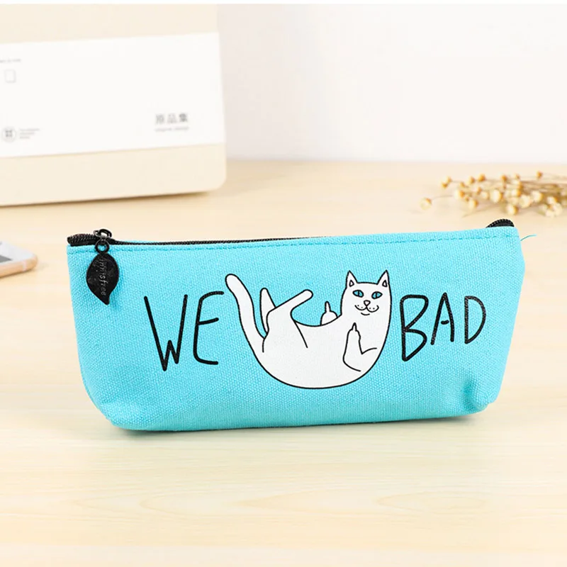 Милый чехол для карандашей с мультяшным котом милый ручки s Etui большой школьный