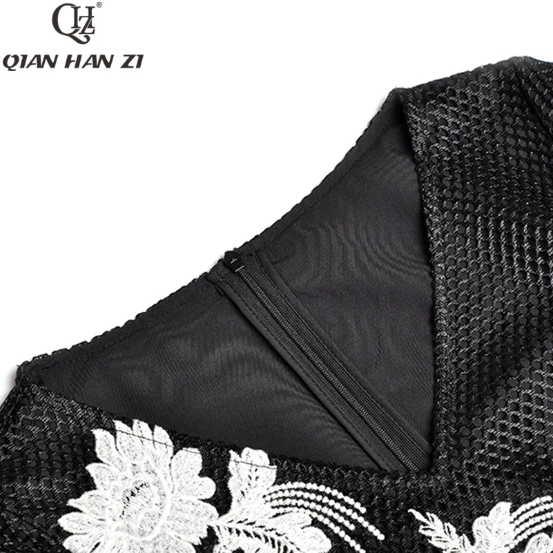 Qian Han Zi 2019 новое летнее модное дизайнерское платье для подиума женское с