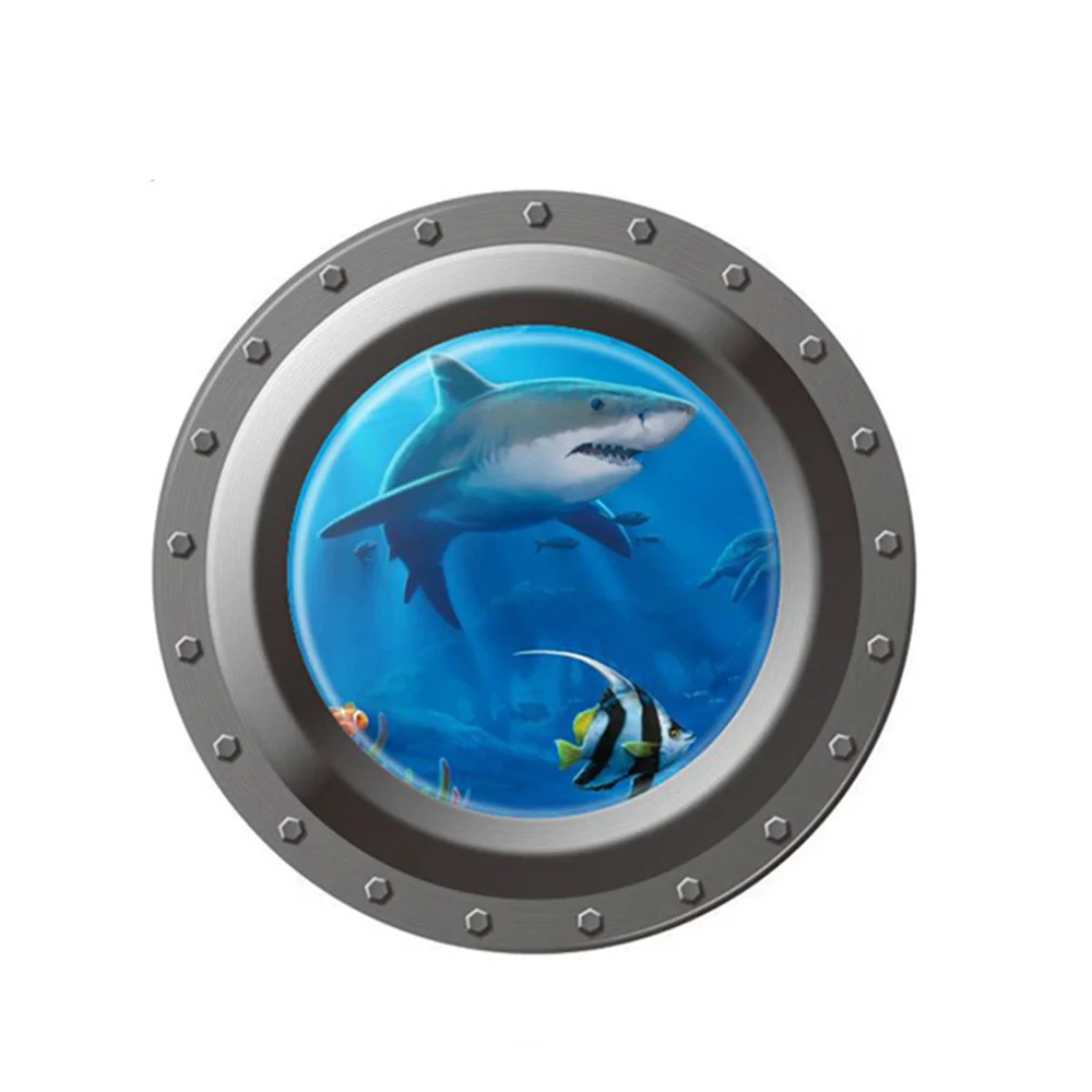 3d наклейка на стену Подводная лодка мультяшный стикер сделай сам для детской