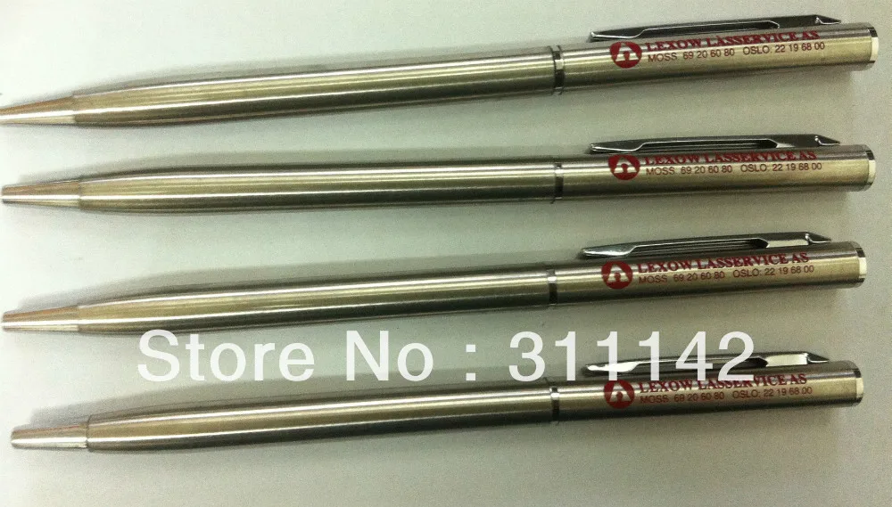 Высококачественная стальная легированная металлическая шариковая ручка зажимы