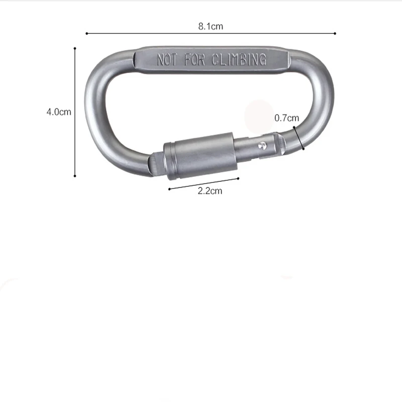 6 шт./лот карабин Travel Kit Кемпинг оборудование сплава Алюминий выживания Шестерни