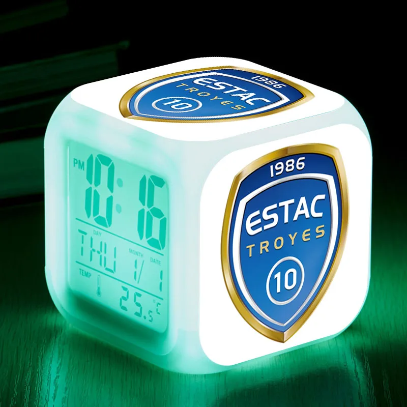 ESTAC TROYES светодиодный детский будильник пластиковые цифровые игрушки reloj despertador светящиеся цифровые часы украшение дома