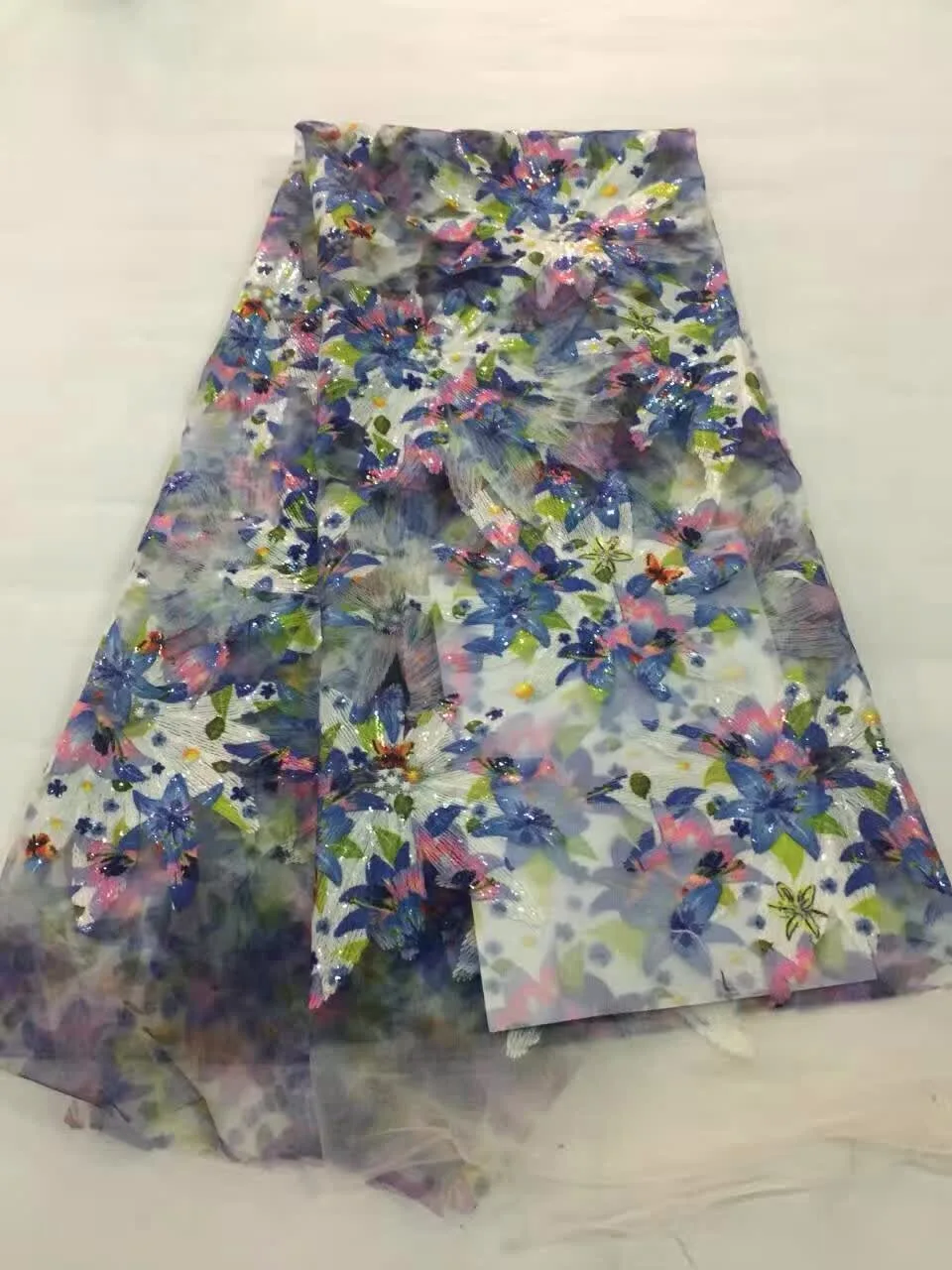 High Quality African Guipure Cord Lace Fabric Purple Color Nigerian Soluble Water For Dress Wedding | Дом и сад