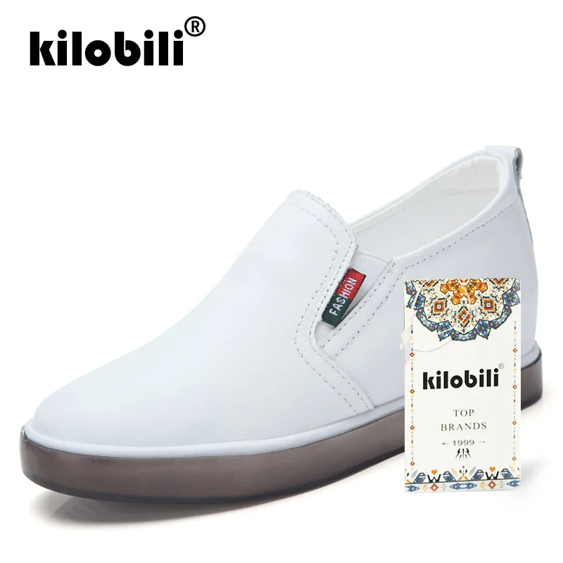 Kilobili/2019 г. весенние женские туфли на плоской подошве слипоны кроссовки платформе