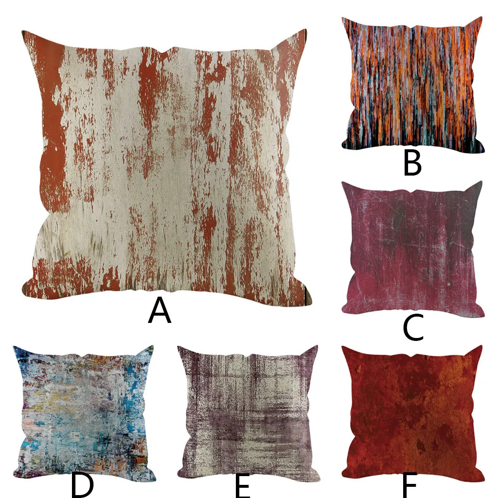 Классическая декоративная наволочка с принтом льняная хлопковая подушка для