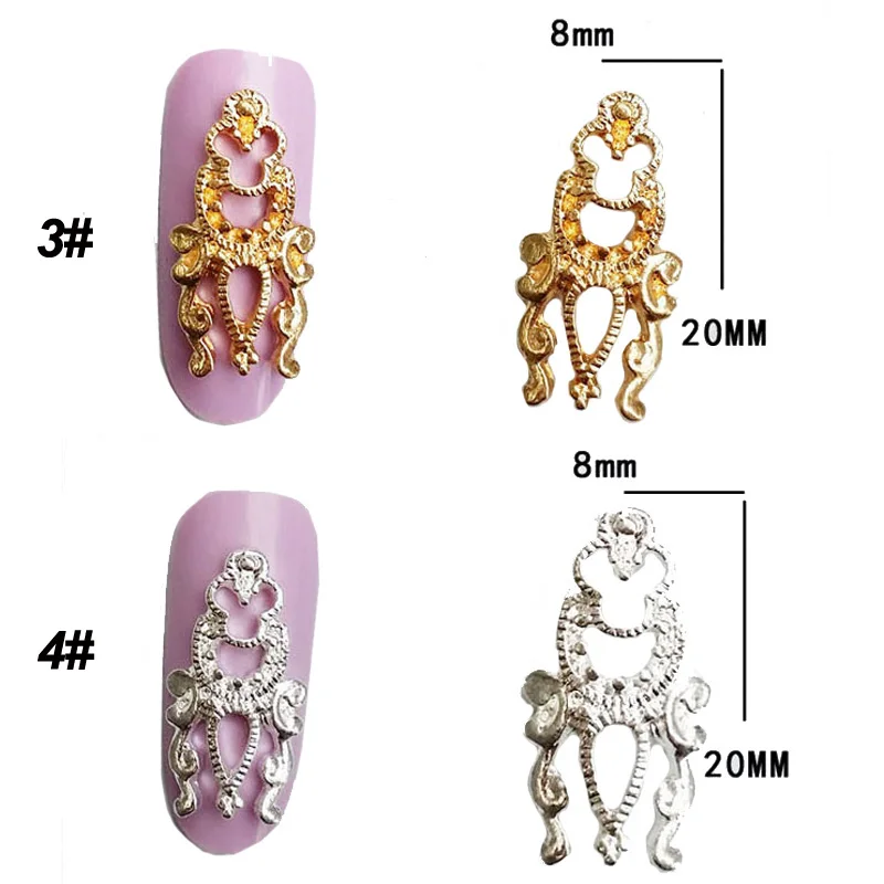 50 шт. украшения для ногтей Модный 3D Блеск гель лака французские подвески