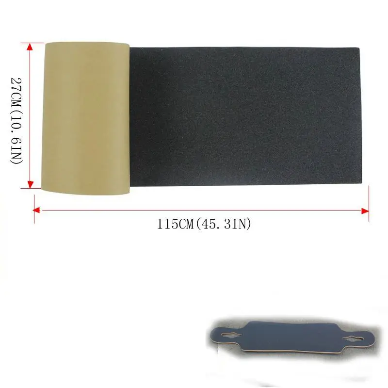 Хорошее качество 115*27 см наждачная бумага Griptape 125*27 черный профессиональный