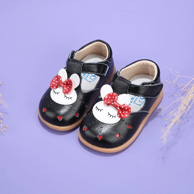 

2019 new cowhide baby toddler shoes spring 1-3-5 years old girls shoes Korean Princess shoes