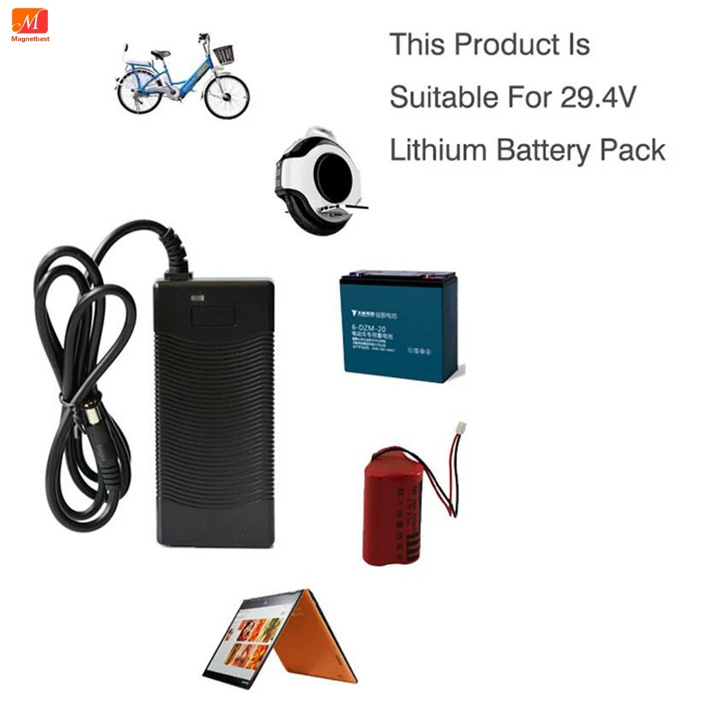 29.4V 2A Electric bike lithium battery Adapter Switching Power Supply Charger for 18650 li-ion Battery Cellphone With EU US PLUG |