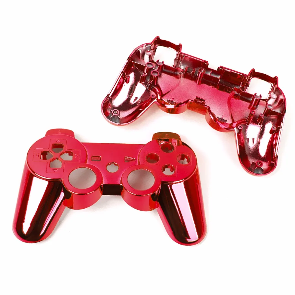 Металлическое покрытие полный корпус оболочки чехол Кнопка комплект для sony Playstation 3 PS3 беспроводной контроллер-синий