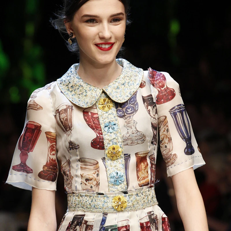 Лето 2017 г. взлетно-посадочной полосы Женское вечернее платье Высокое качество