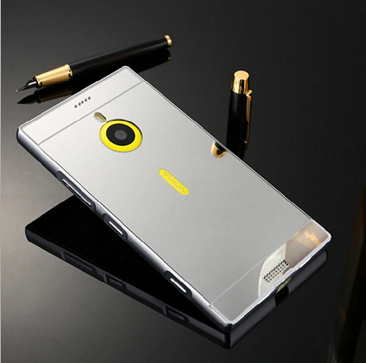 Зеркальный чехол для Nokia Lumia 535 640 640XL 630 635 Роскошная алюминиевая акриловая