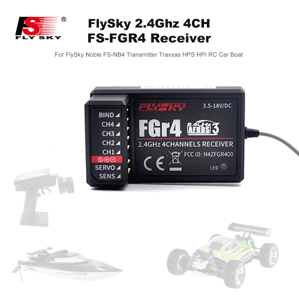 Приемник AFHDS3 2 4 ГГц канала FlySky FS-FGR4 для передатчика Noble FS-NB4 | Игрушки и хобби