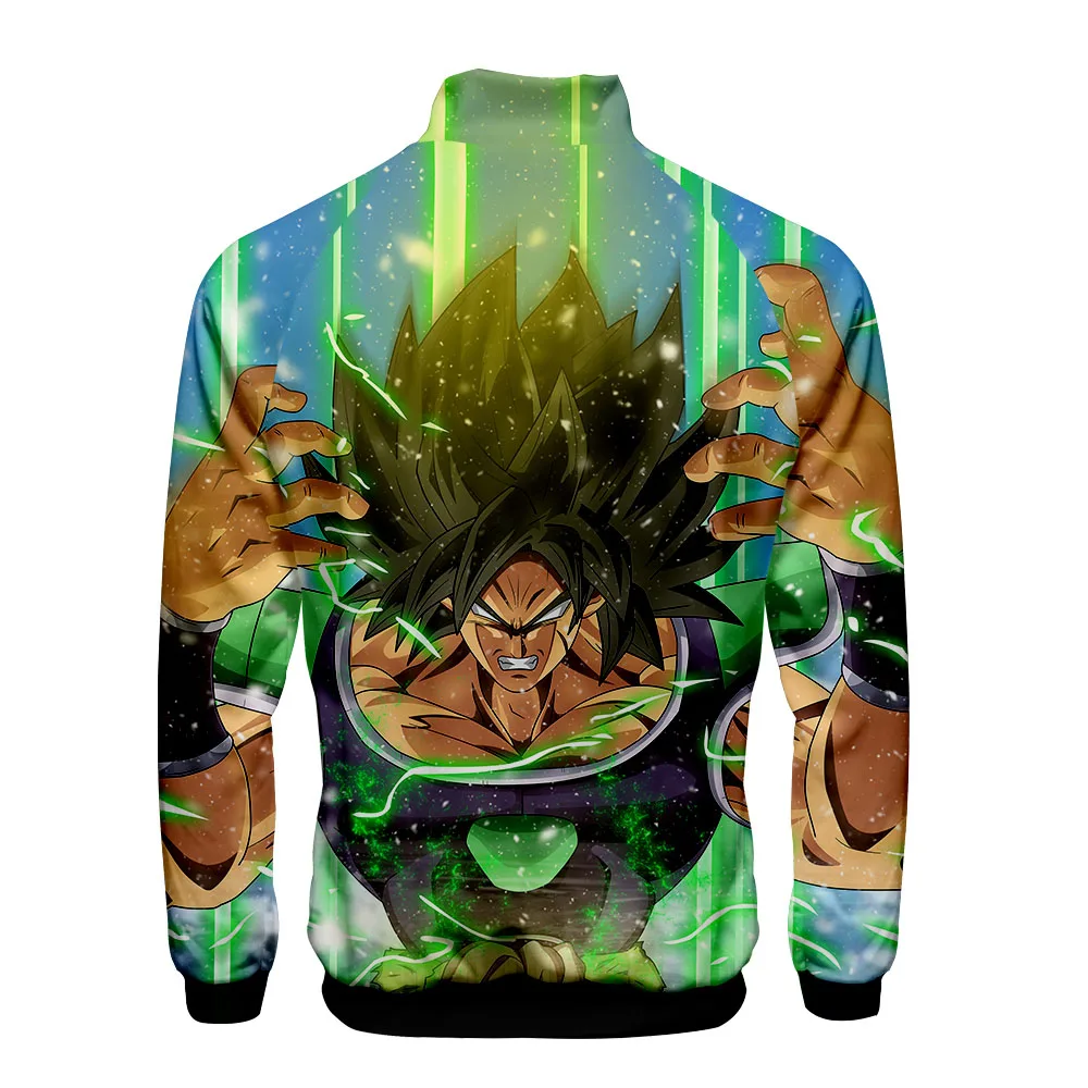 Аниме Dragon Ball курточка бомбер для мужчин/для женщин пальто для будущих мам и куртки Harajuku 3d ветровка японский уличный сверхразмерный куртка на молни