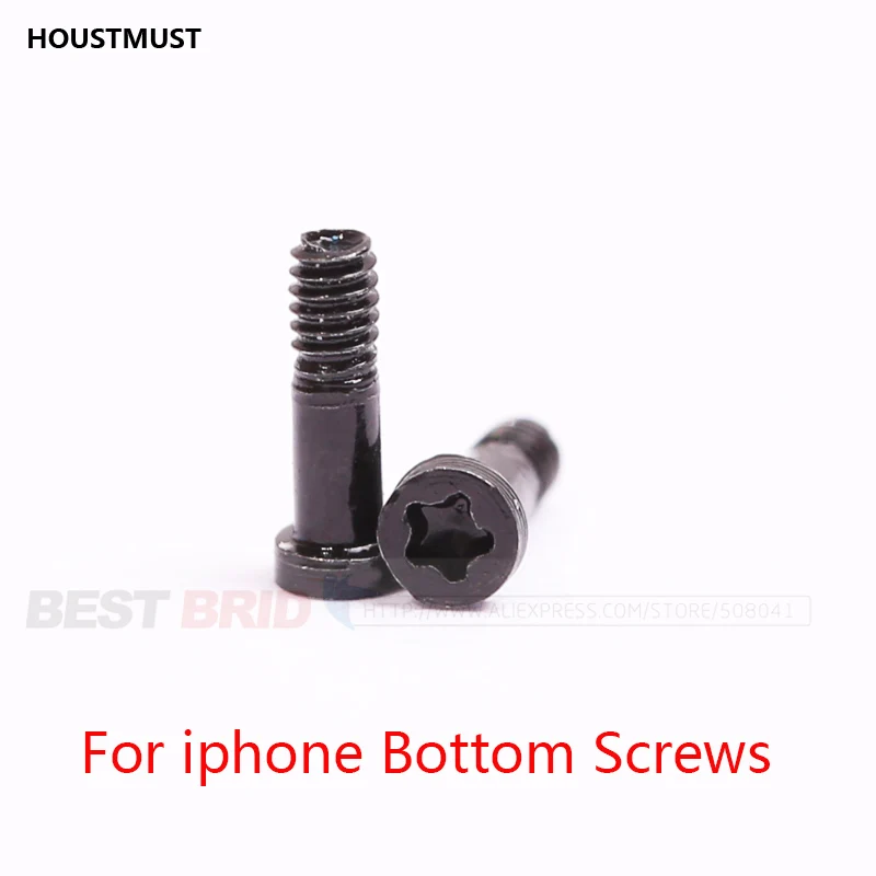 10 шт./лот винт задней крышки для iPhone 6 6S 7 7p новый нижний док разъем пять звезд Pentalobe