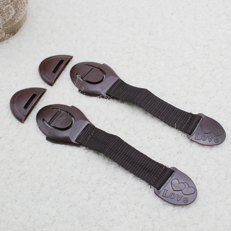 

10pcs Infant Baby Protection Lock Drawer Door Cabinet Cupboard Toilet Safety Locks Baby Kids Safety Care Plastic Locks Straps