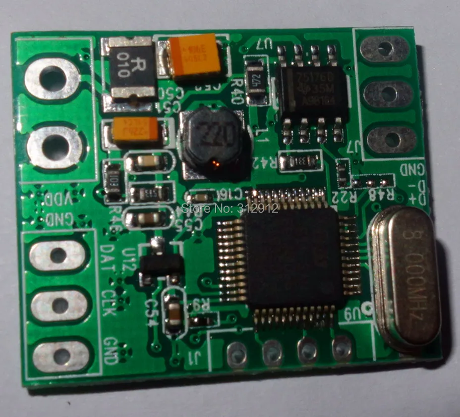 DMX512 к WS2811 конвертер DC5 24V вход dmx512 входного сигнала выходной сигнал SPI может
