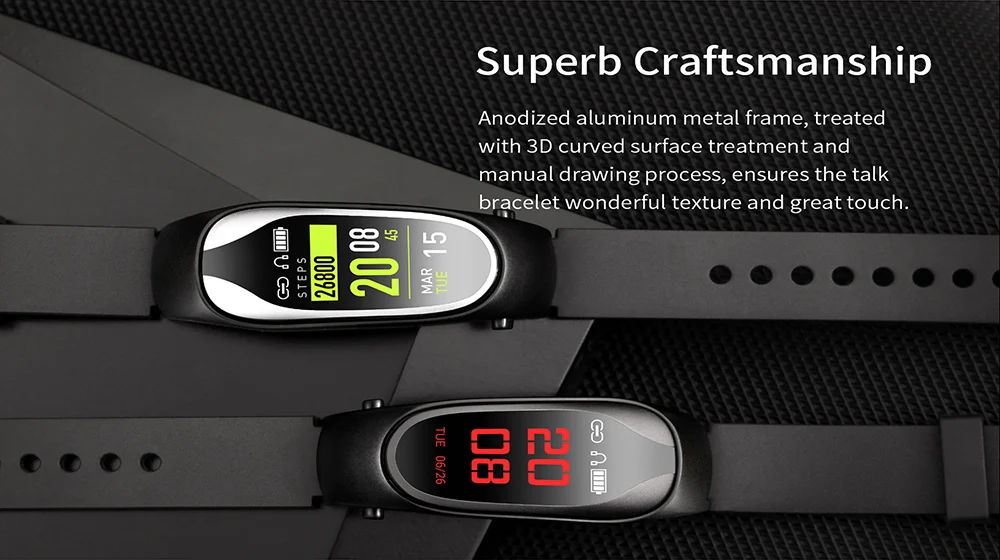 KingWear KR04 Bluetooth наушники Smartband 2 в 1 пульсометр Монитор артериального давления умный Браслет спортивный фитнес трекер группа